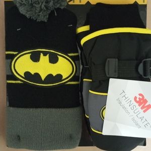 Batman hat & mitten set